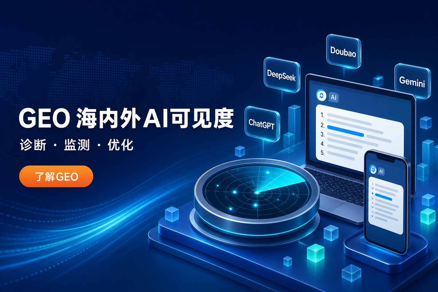 GEO 海内外 AI 可见度